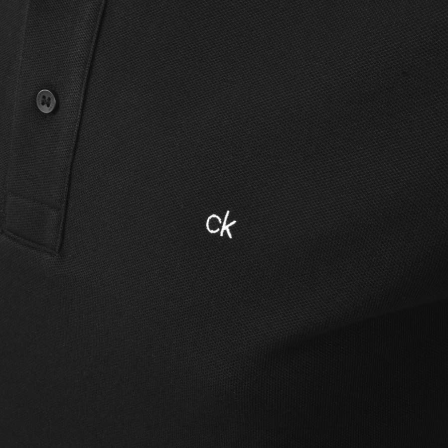 Alternative Image for ProductCalvin Klein Short Sleeved Polo T Shirt Black3